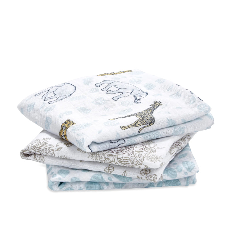 Aden and Anais Jungle Muslin Squares - 3 pack