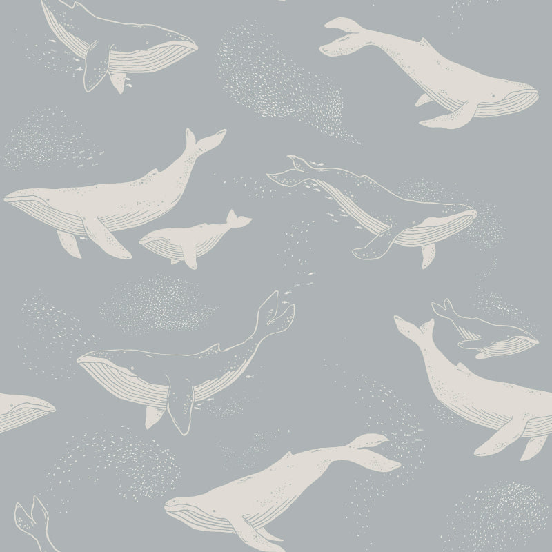 Borastapeter Whales Ocean Wallpaper