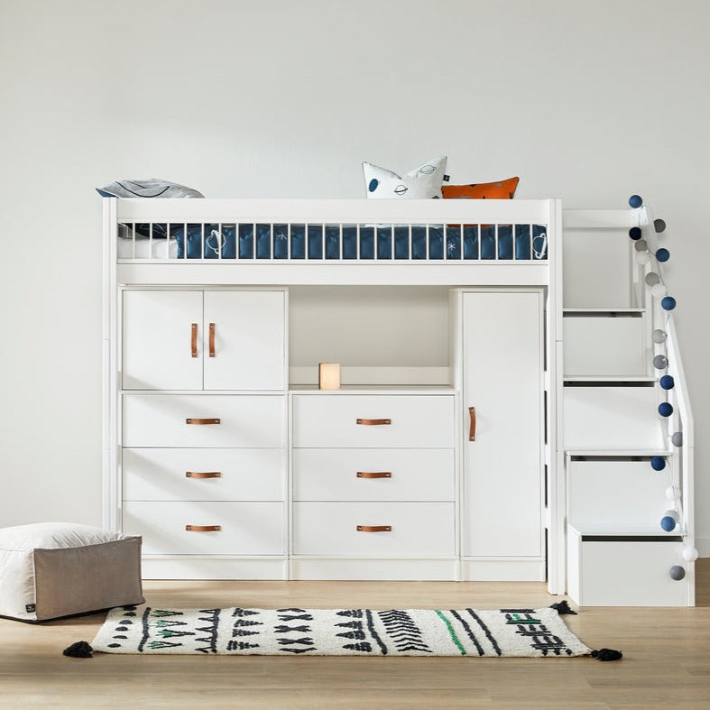 Lifetime Kidsrooms All in One High Rise Storage Bed with Steps
