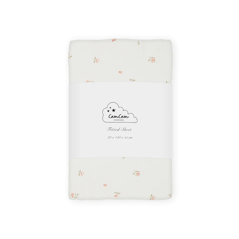 Cam Cam Copenhagen Fitted Sheet in Poppies – 2 sizes available