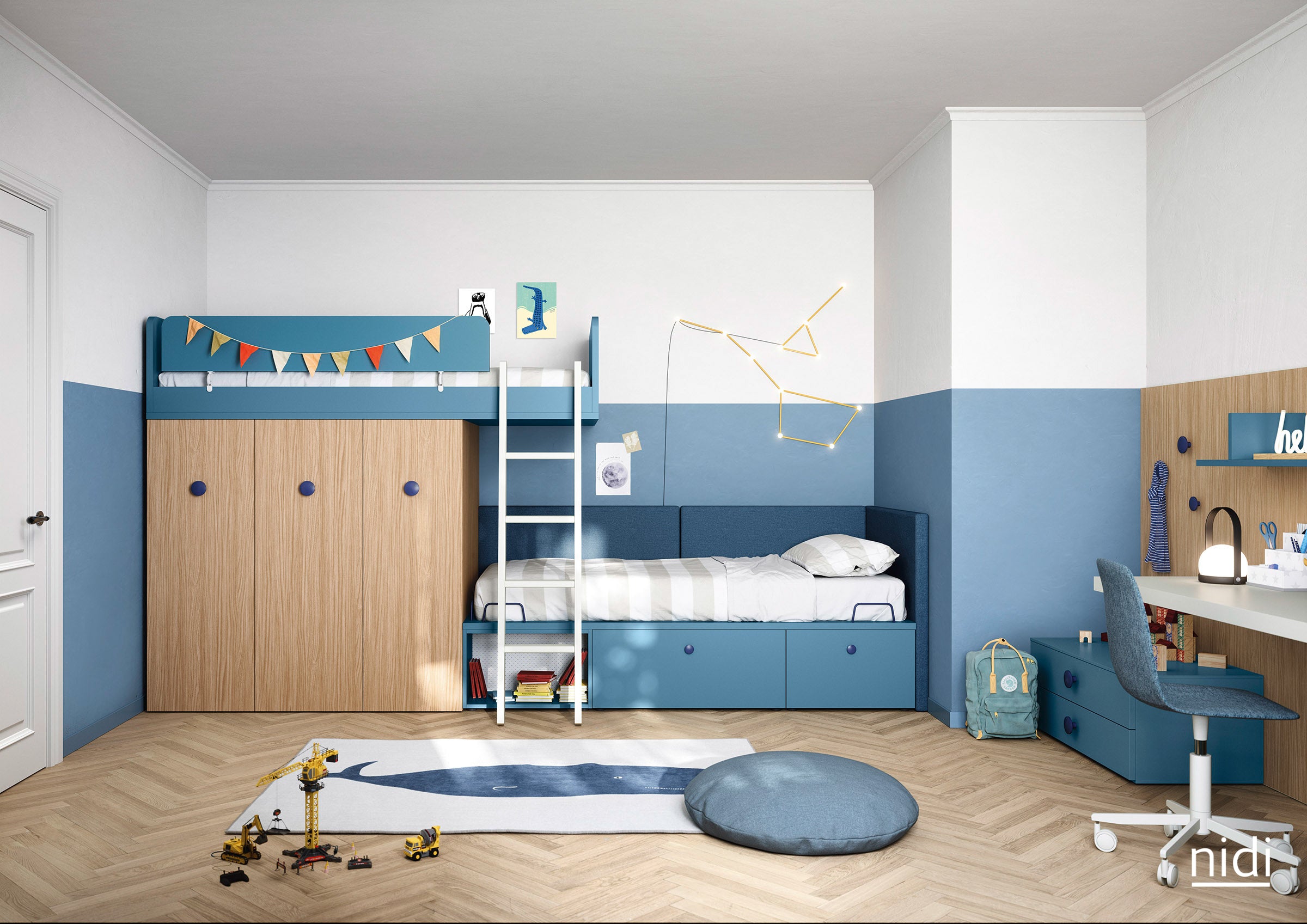 Children’s Nidi Bedroom Space 12 in 15 Colour Choices