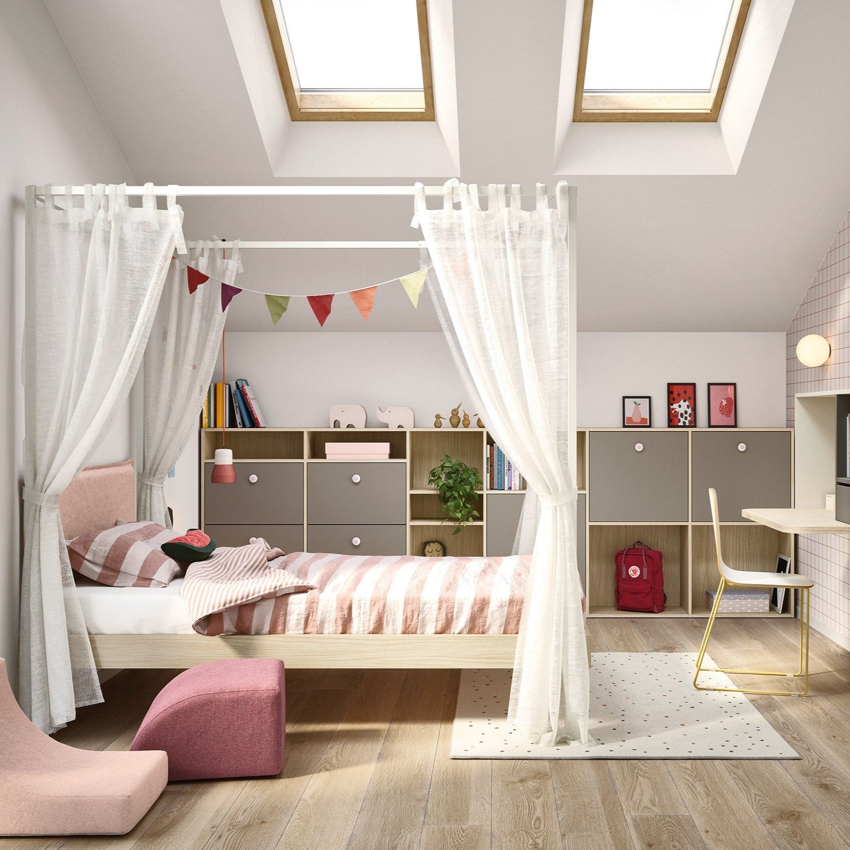 Children’s Nidi Bedroom Space 6 in 15 Colour Choices