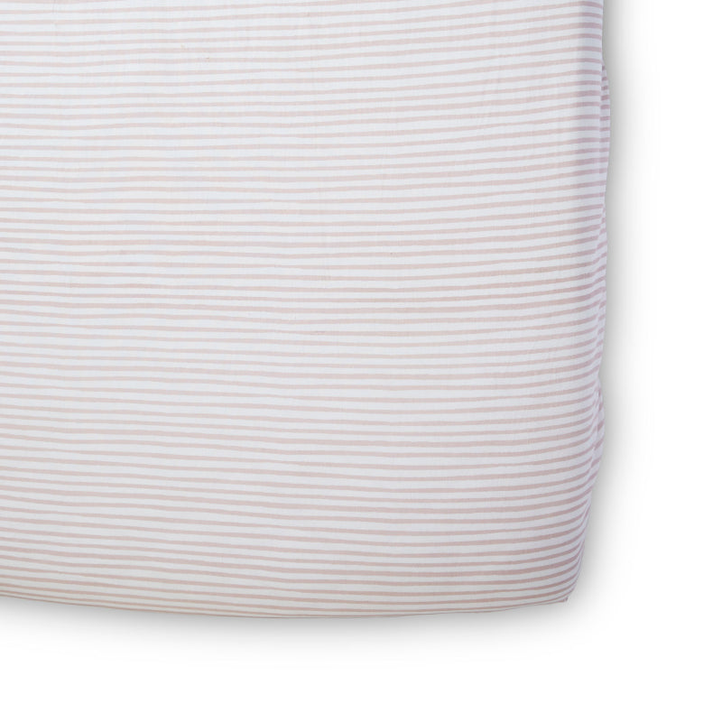 Pehr Designs Stripes Away Petal Cotbed Sheet