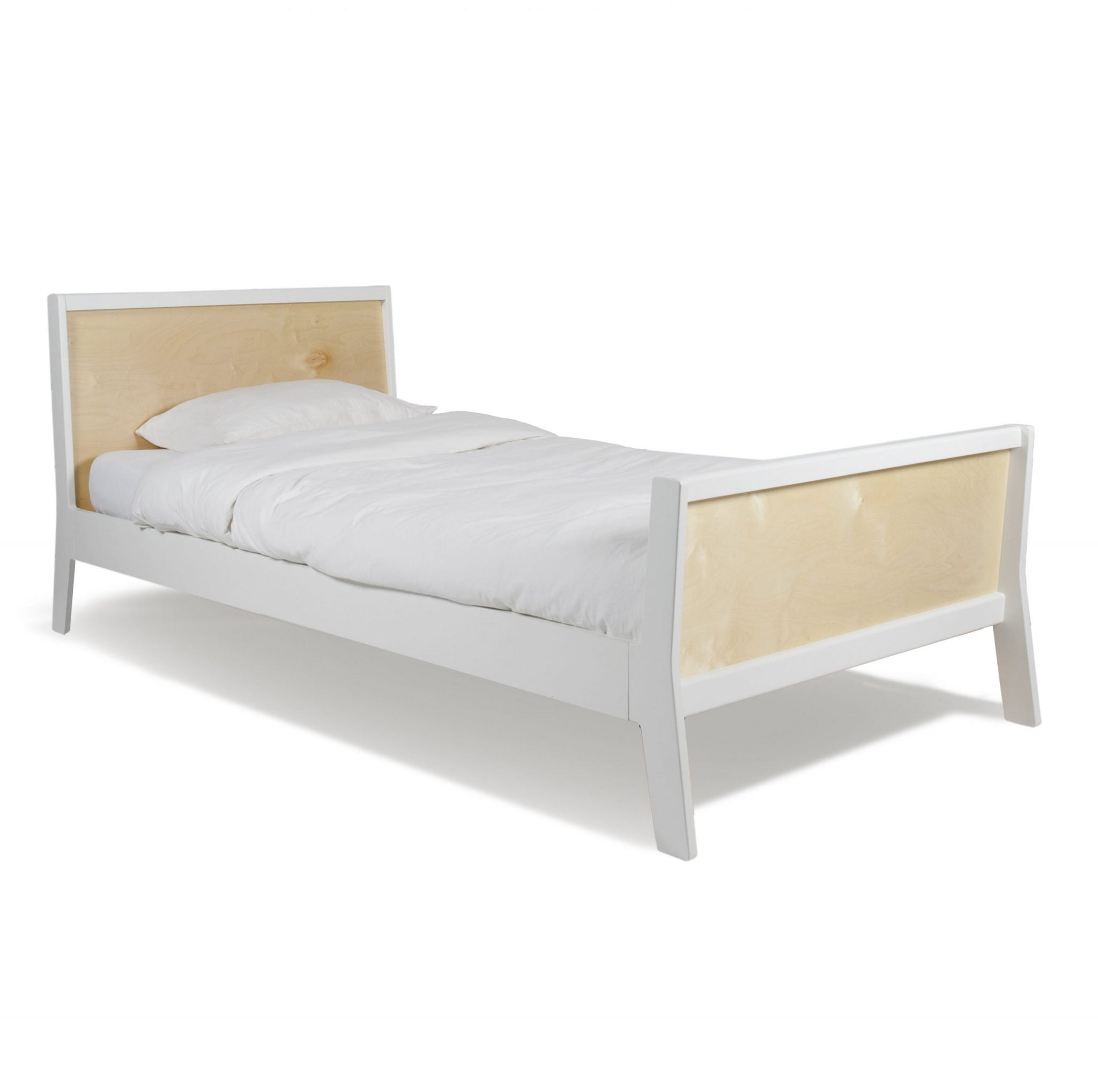 Oeuf Sparrow Twin Bed White & Birch